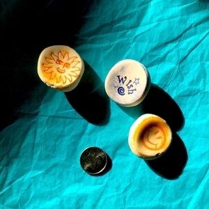 Clay Worry Stones-sun/Wish/🙂